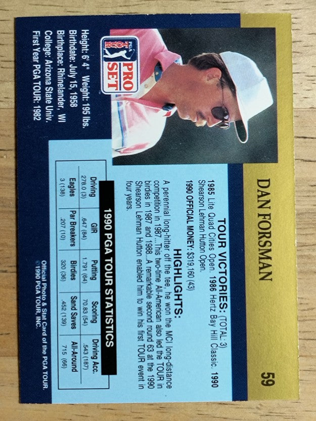 1990 Pro Set #59 Dan Forsman RC