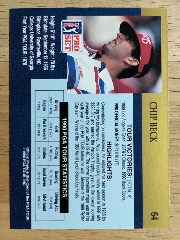 1990 Pro Set #64 Chip Beck RC
