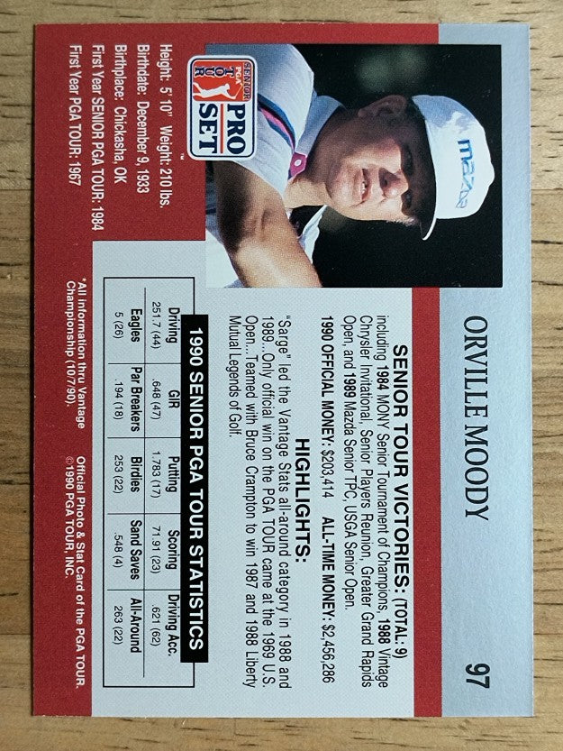 1990 Pro Set #97 Orville Moody RC