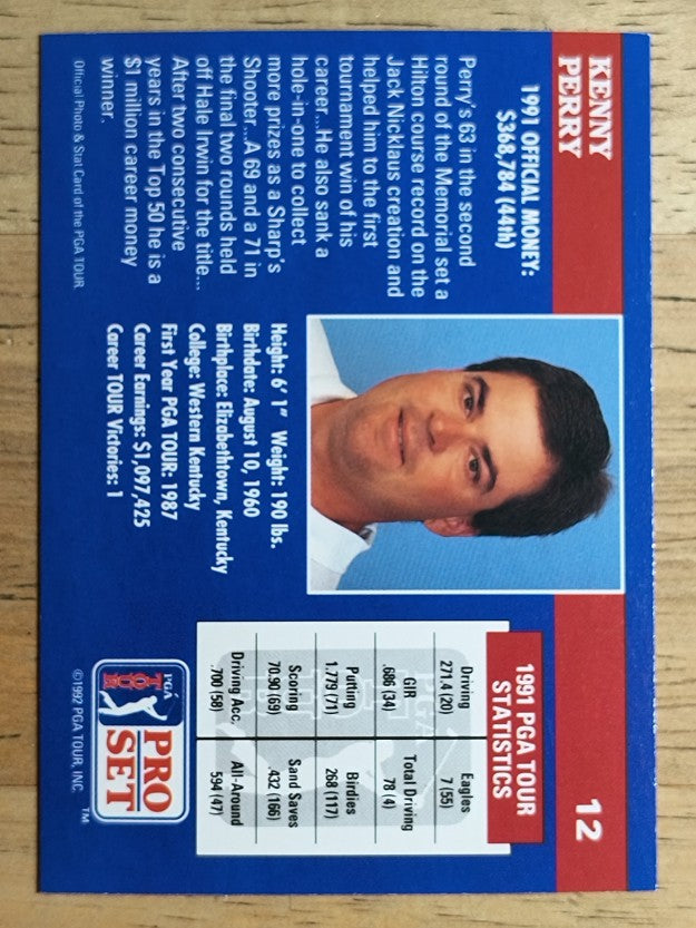 1992 Pro Set #12 Kenny Perry