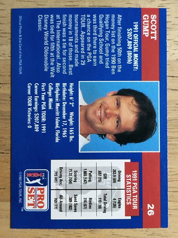 1992 Pro Set #26 Scott Gump