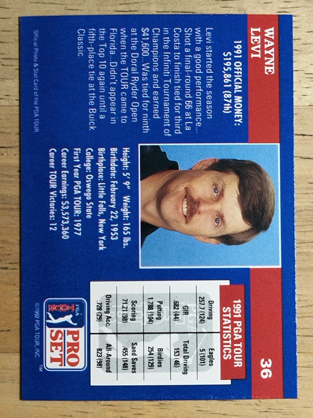 1992 Pro Set #36 Wayne Levi