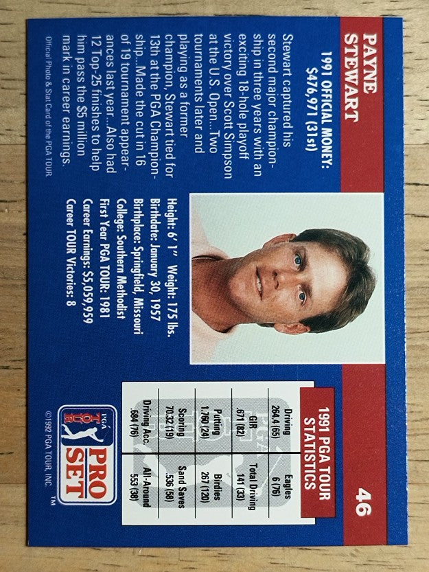 1992 Pro Set #46 Payne Stewart (NM)