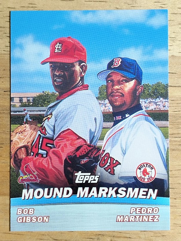 2001 Topps Combos #TC4 Bob Gibson/Pedro Martinez
