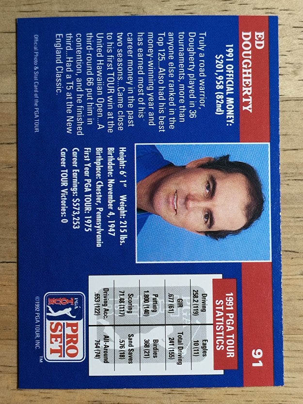1992 Pro Set #91 Ed Dougherty