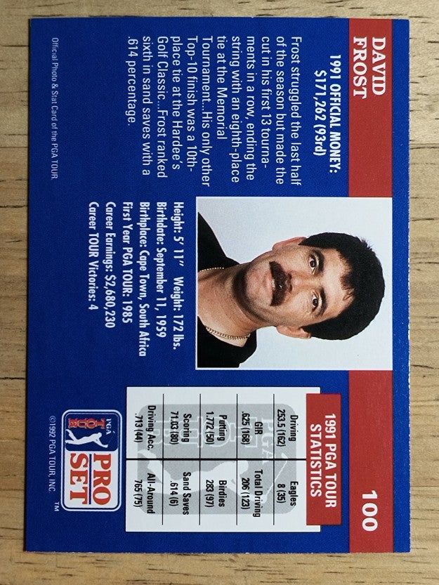 1992 Pro Set #100 David Frost