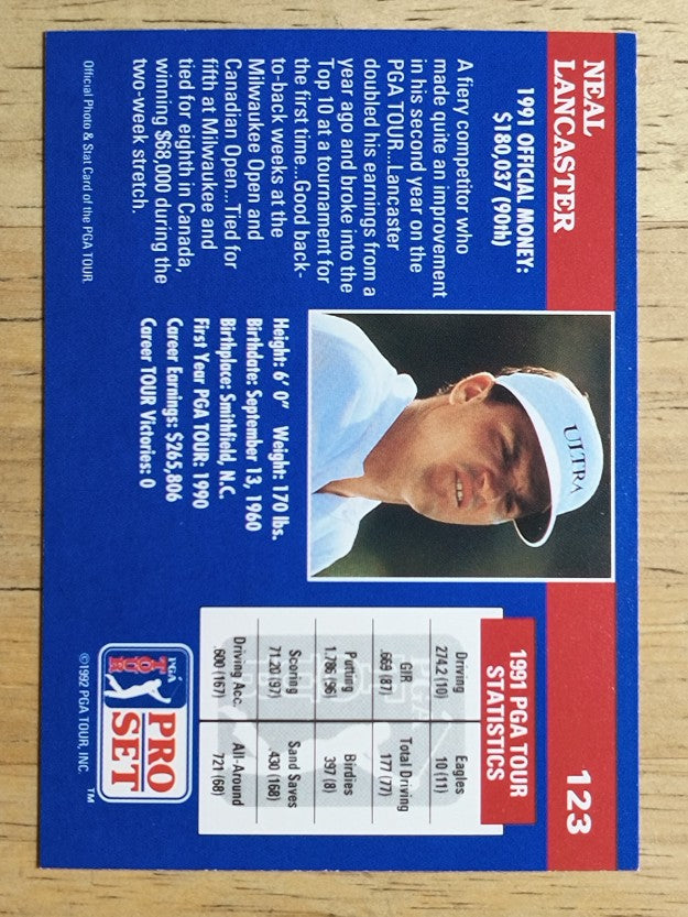1992 Pro Set #123 Neal Lancaster