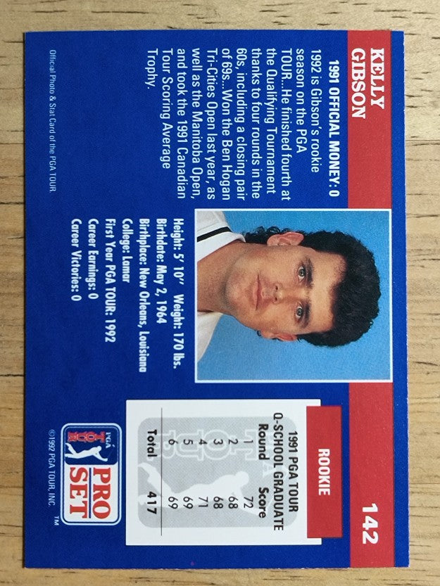 1992 Pro Set #142 Kelly Gibson RC