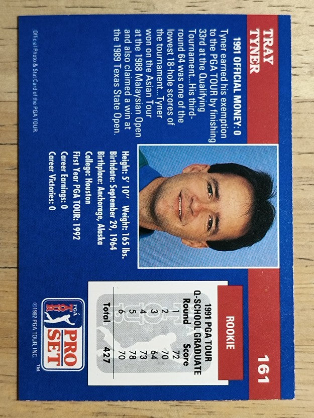 1992 Pro Set #161 Tray Tyner RC