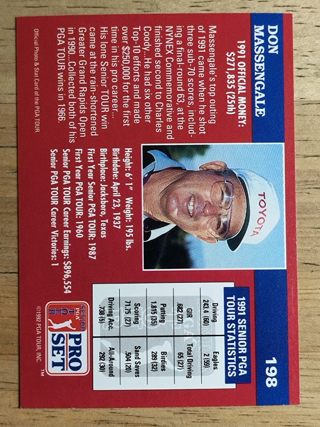 1992 Pro Set #198 Don Massengale
