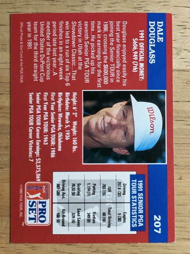 1992 Pro Set #207 Dale Douglass