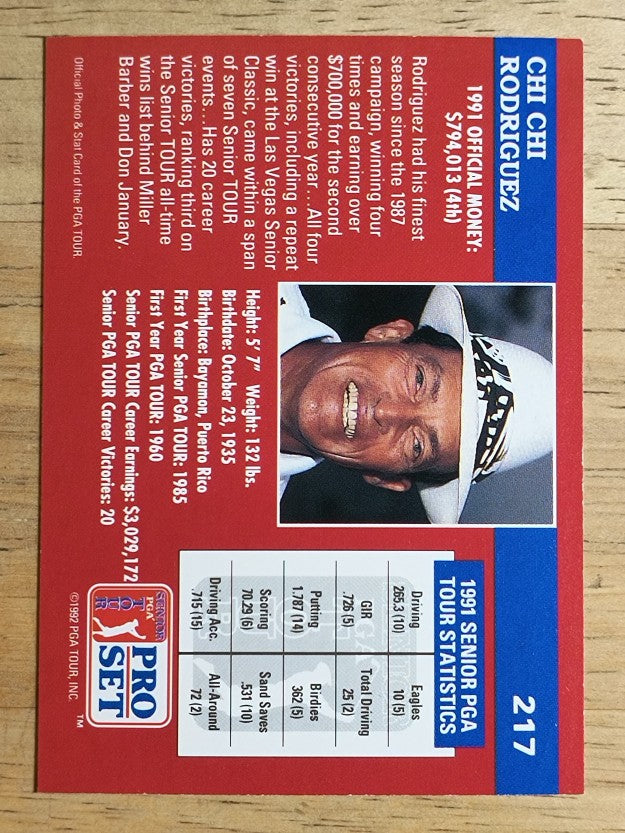 1992 Pro Set #217 Chi Chi Rodriguez
