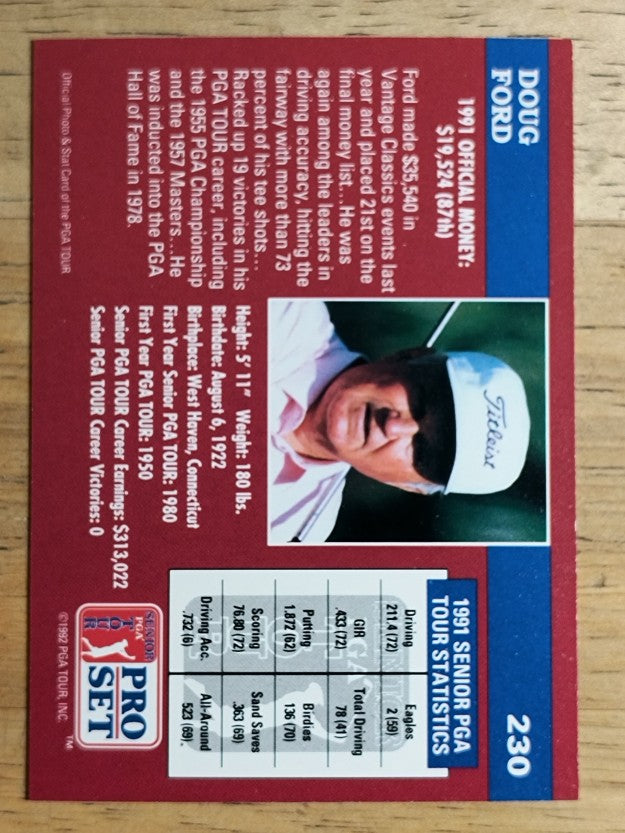 1992 Pro Set #230 Doug Ford