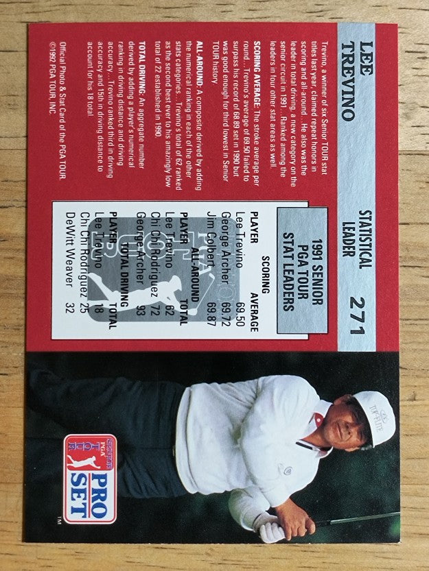 1992 Pro Set #271 Lee Trevino SL