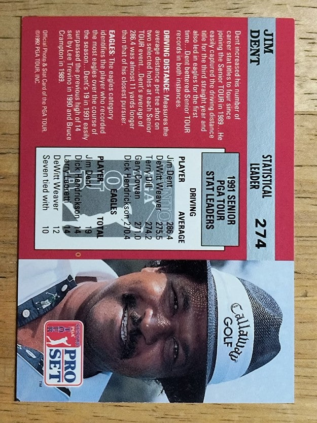 1992 Pro Set #274 Jim Dent SL