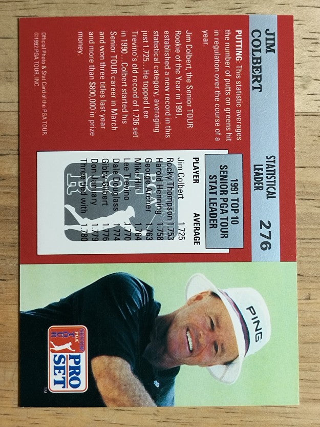 1992 Pro Set #276 Jim Colbert SL