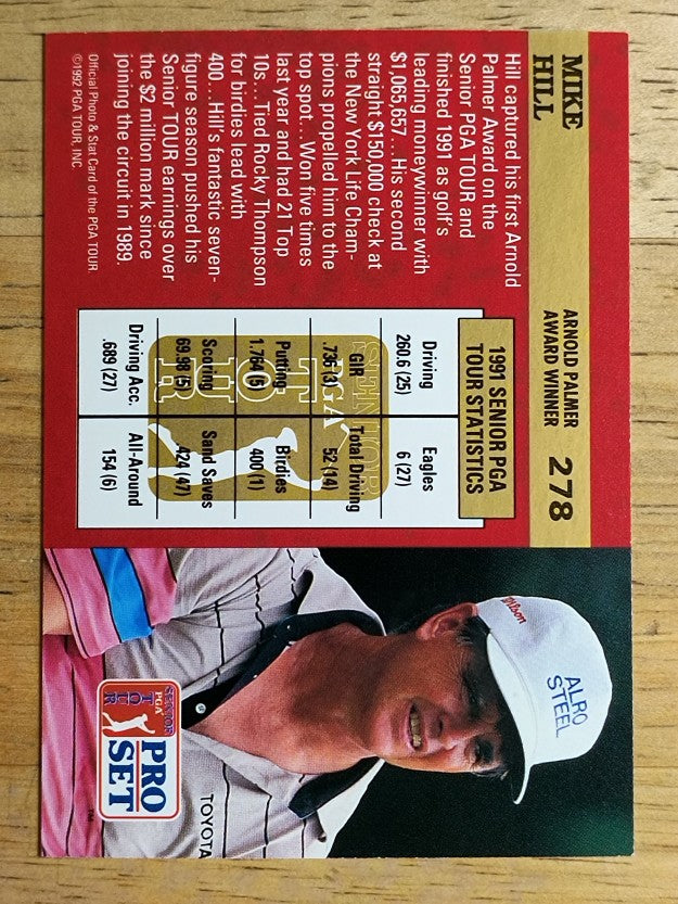 1992 Pro Set #278 Mike Hill AW