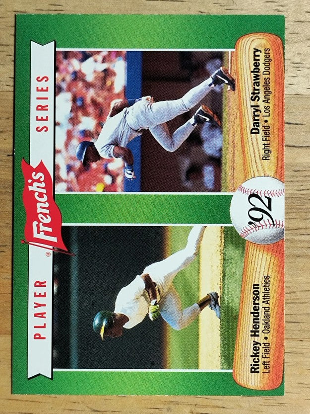 1992 French's #17 Rickey Henderson/Darryl Strawberry