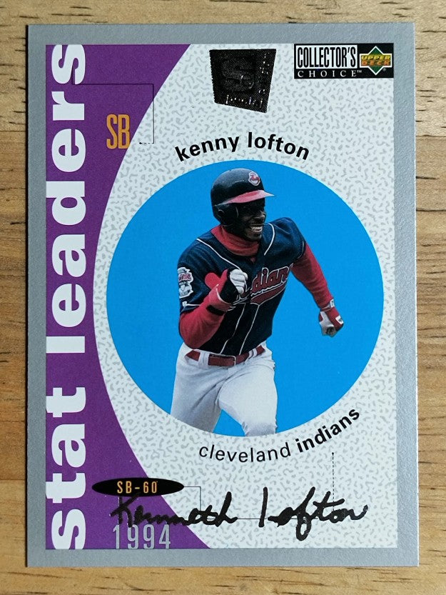 1995 Collector's Choice SE Silver Signature #139 Kenny Lofton