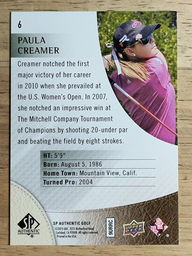 2014 SP Authentic #6 Paula Creamer