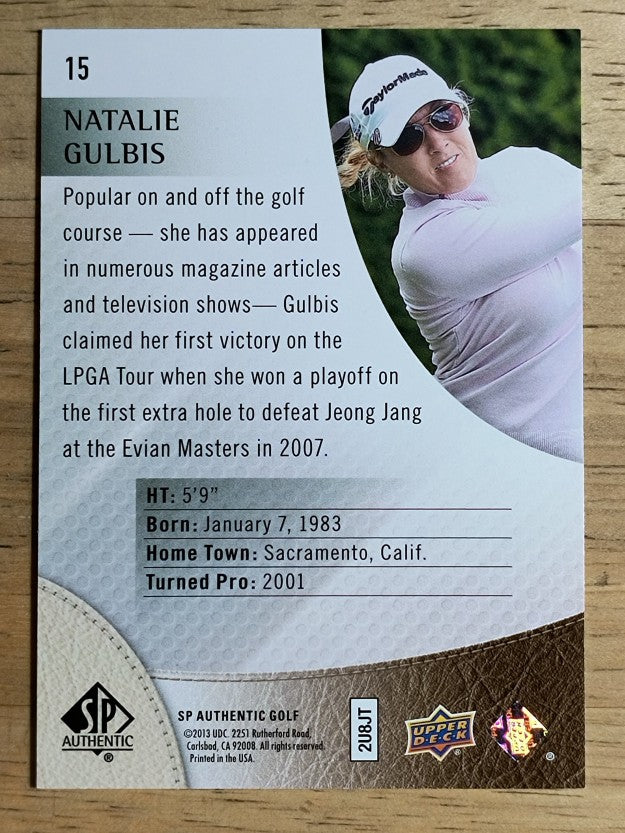 2014 SP Authentic #15 Natalie Gulbis