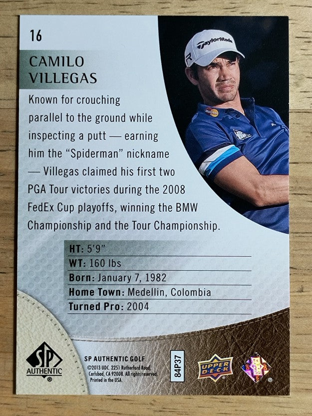 2014 SP Authentic #16 Camilo Villegas