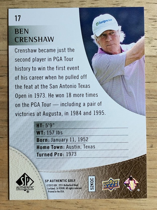 2014 SP Authentic #17 Ben Crenshaw