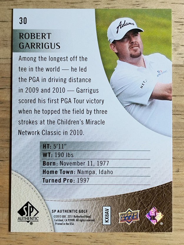 2014 SP Authentic #30 Robert Garrigus