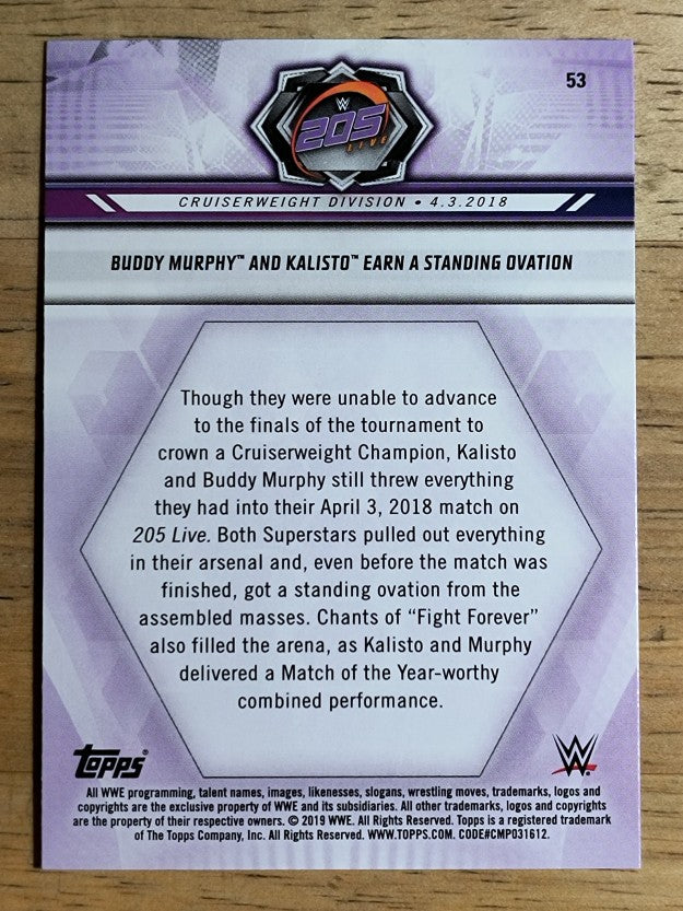 2019 Topps WWE Road to WrestleMania #53 Buddy Murphy/Kalisto