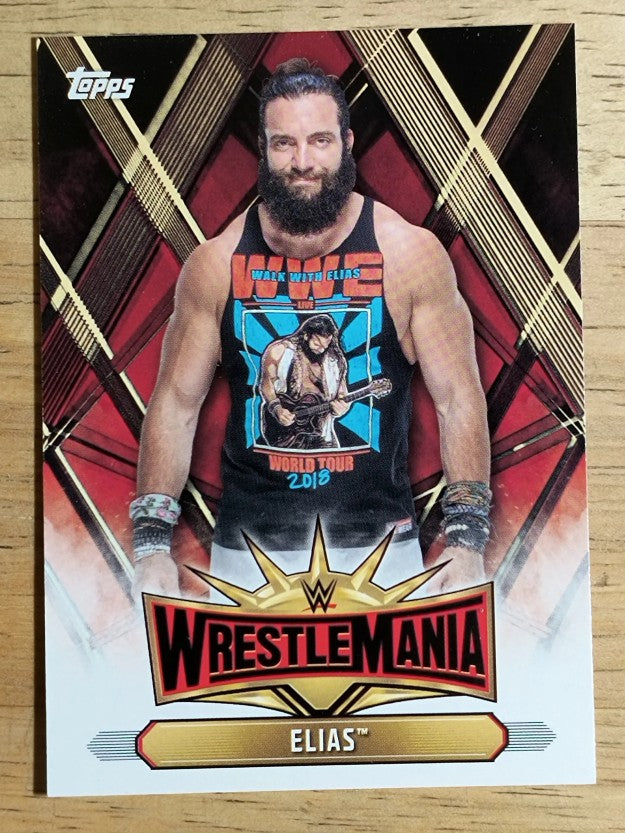 2019 Topps WWE Road to WrestleMania WrestleMania 35 Roster #WM6 Elias