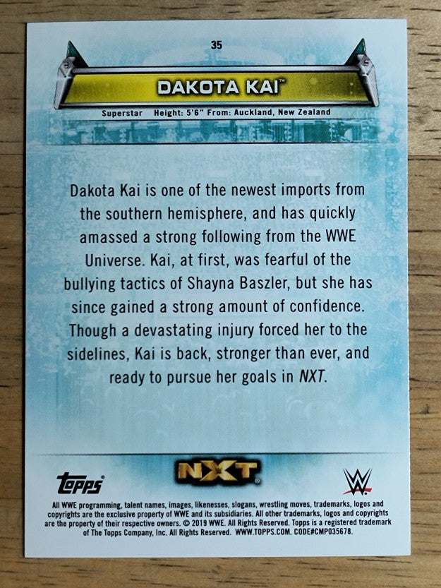 2019 Topps WWE Women's Division #35 Dakota Kai