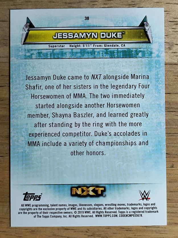 2019 Topps WWE Women's Division #38 Jessamyn Duke