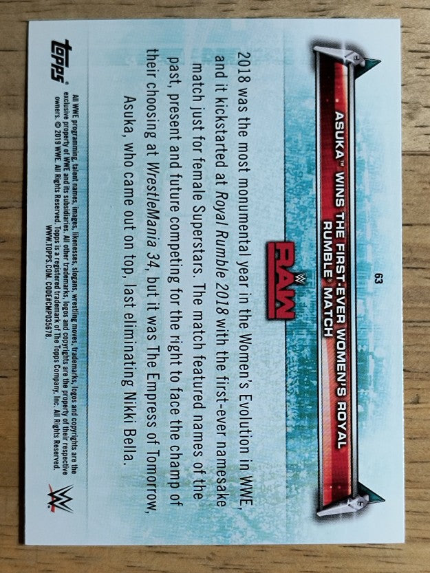 2019 Topps WWE Women's Division #63 Asuka