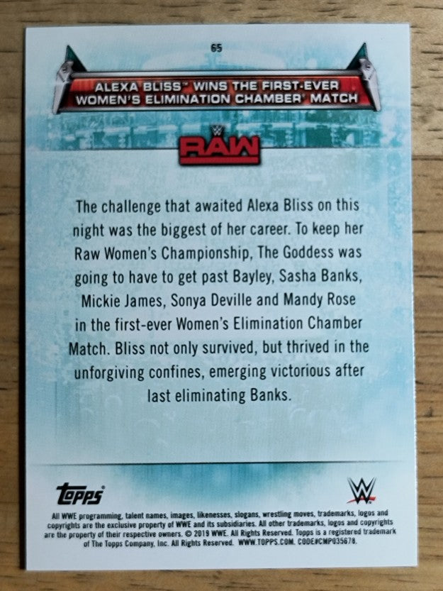 2019 Topps WWE Women's Division #65 Alexa Bliss