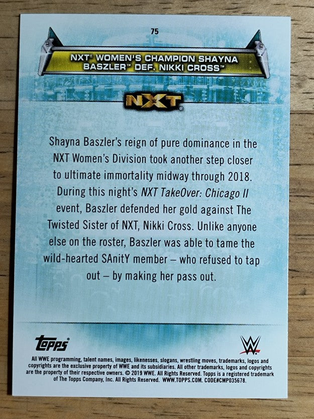2019 Topps WWE Women's Division #75 Shayna Baszler/Nikki Cross