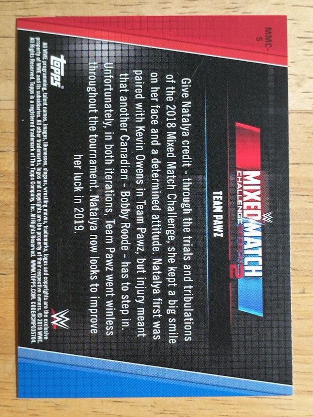 2019 Topps WWE Women's Division Mixed Match Challenge Season 2 #MMC5 Team Pawz