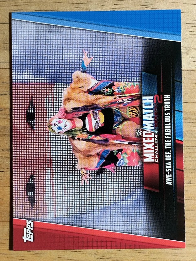 2019 Topps WWE Women's Division Mixed Match 12 Awe-ska/The Fabulous Truth (NM)