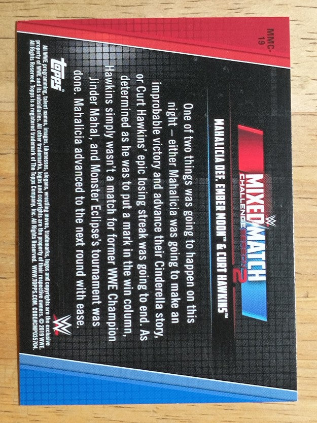 2019 Topps WWE Women's Division Mixed Match #MMC19 Mahalicia/Ember/Curt Hawkins