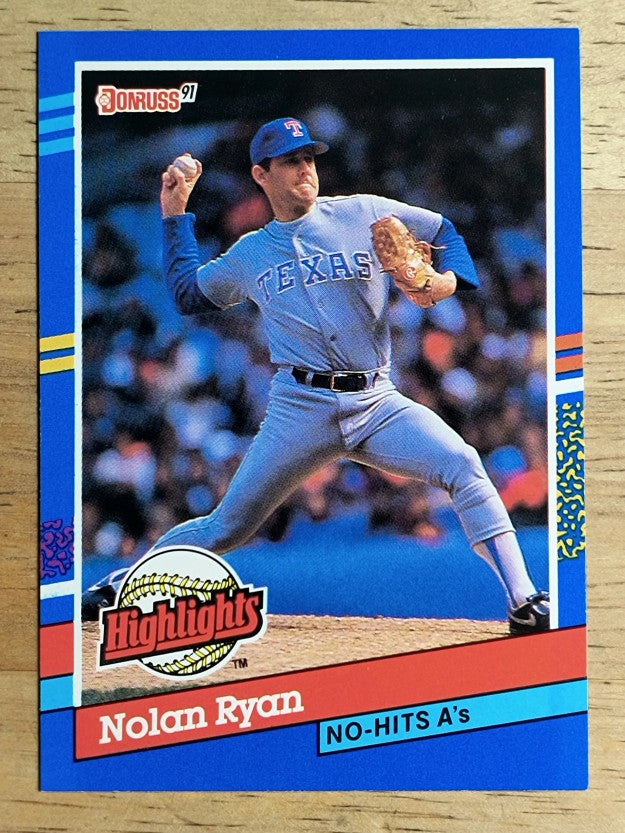 1991 Donruss Bonus Cards #BC3 Nolan Ryan NH