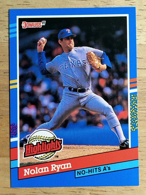 1991 Donruss Bonus Cards #BC3 Nolan Ryan NH