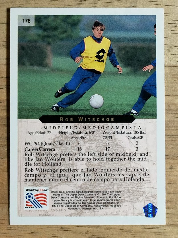1994 Upper Deck World Cup Contenders English/Spanish #176 Rob Witschge