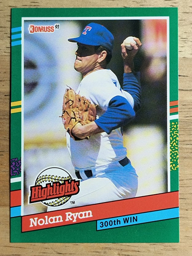 1991 Donruss Bonus Cards #BC15 Nolan Ryan 300W