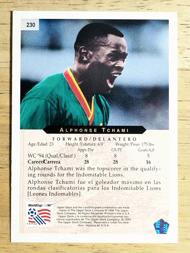 1994 Upper Deck World Cup Contenders English/Spanish #230 Alphonse Tchami