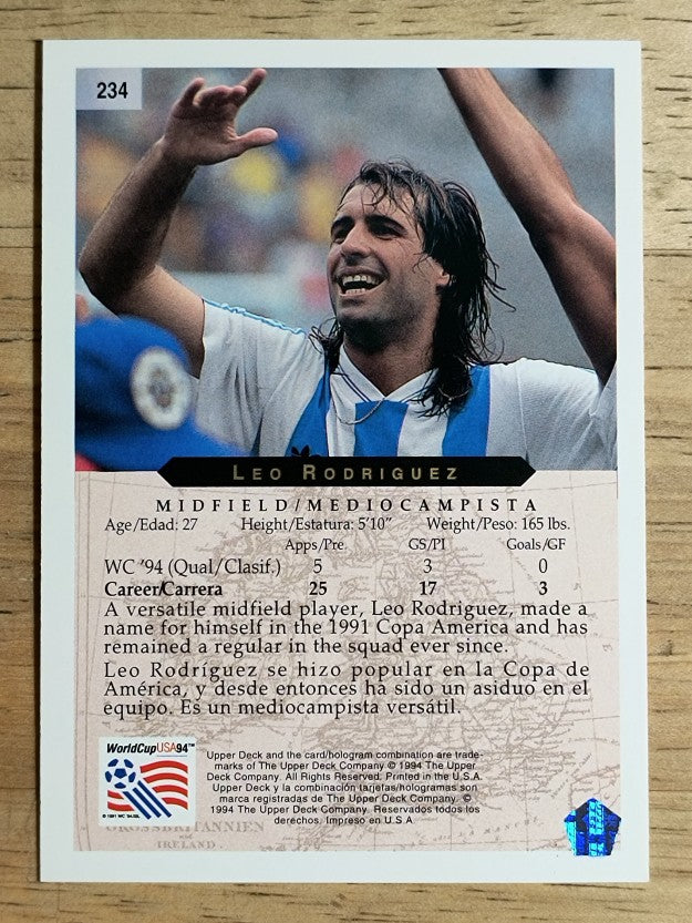 1994 Upper Deck World Cup Contenders English/Spanish #234 Leo Rodriguez