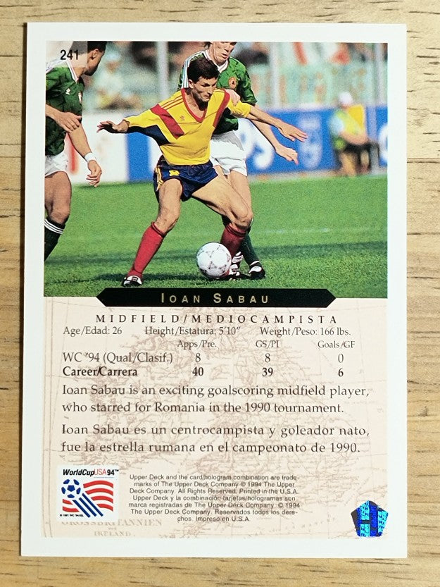 1994 Upper Deck World Cup Contenders English/Spanish #241 Ioan Sabau