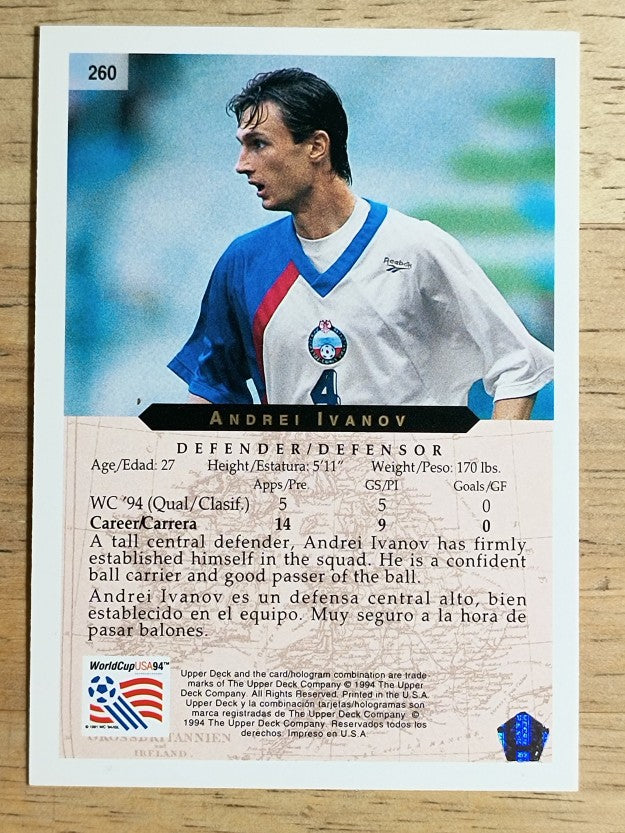 1994 Upper Deck World Cup Contenders English/Spanish #260 Andrei Ivanov