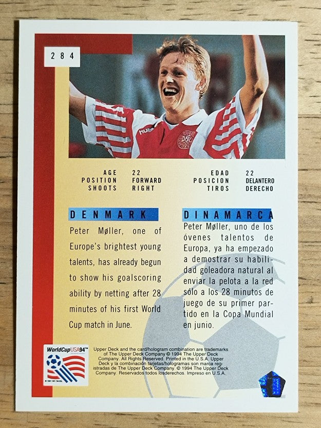 1994 Upper Deck World Cup Contenders English/Spanish #284 Peter Moller
