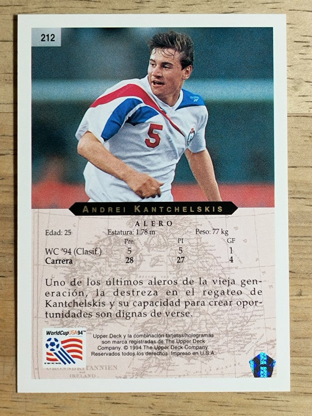 1994 Upper Deck World Cup Contenders Spanish #212 Andrei Kantchelskis