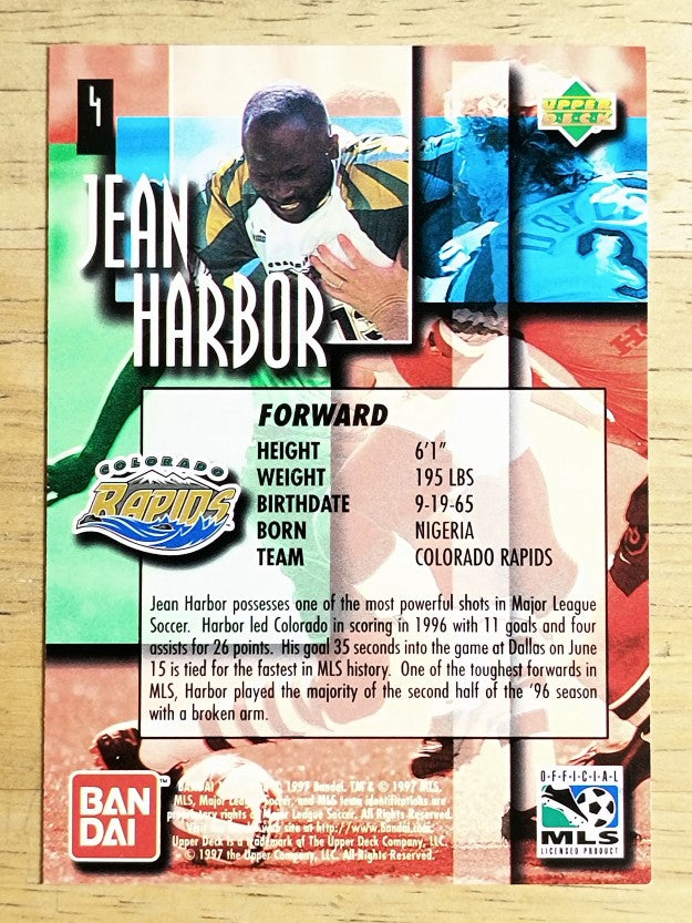 1997 Upper Deck MLS #4 Jean Harbor