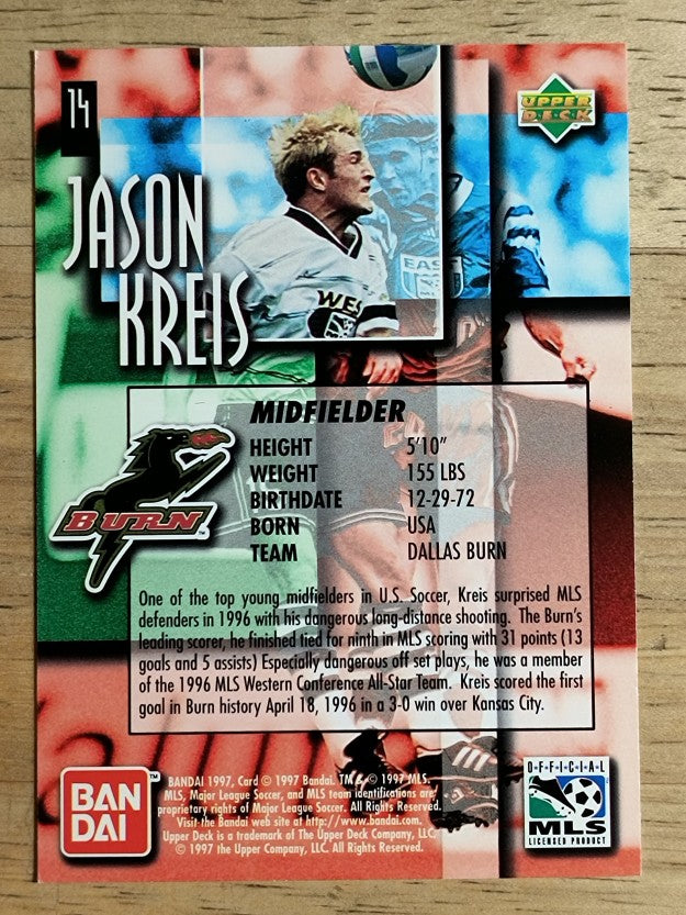 1997 Upper Deck MLS #14 Jason Kreis